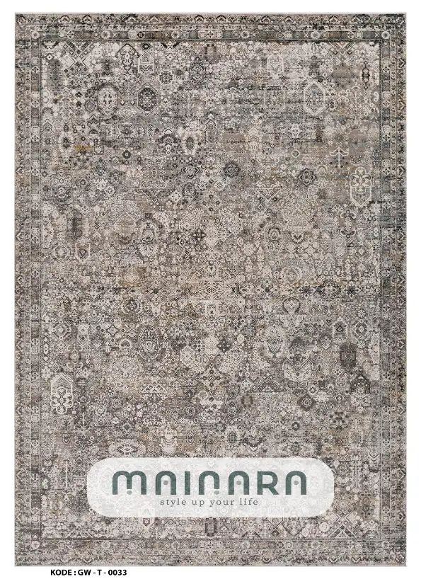 Karpet Tradisional (GW-T-0033) - Grey,Brown