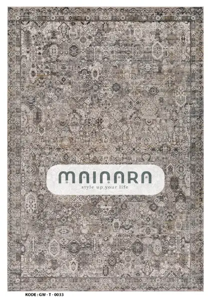 Karpet Tradisional (GW-T-0033) - Grey,Brown