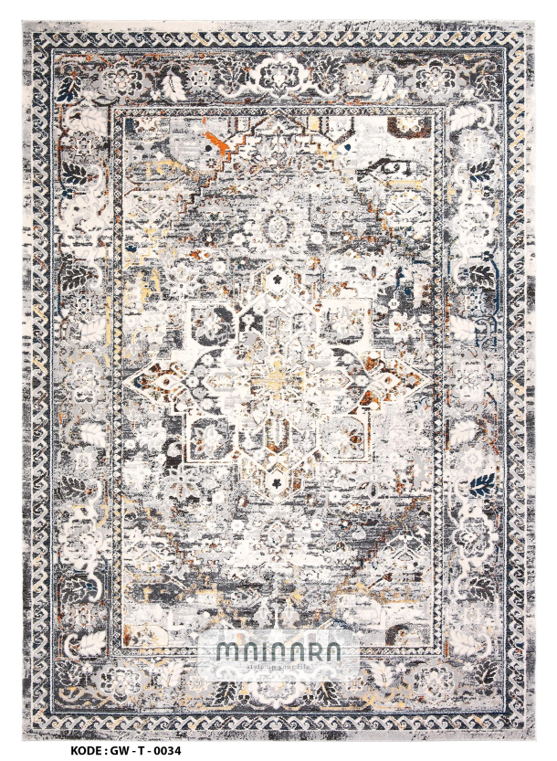 Karpet Tradisional (GW-T-0034) - Grey