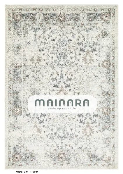 Karpet Tradisional (GW-T-0044) - Grey,Green