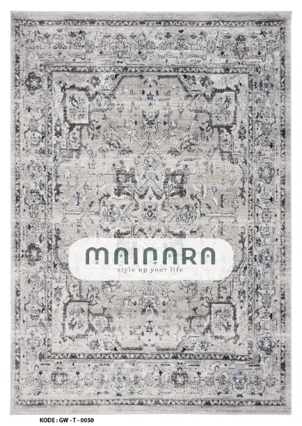 Karpet Tradisional (GW-T-0050) - Grey,Blue