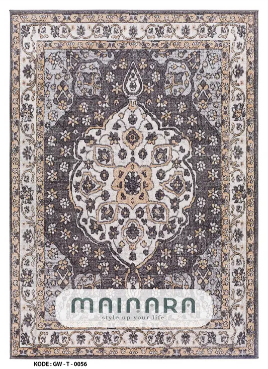 Karpet Tradisional (GW-T-0056) - Grey,Brown