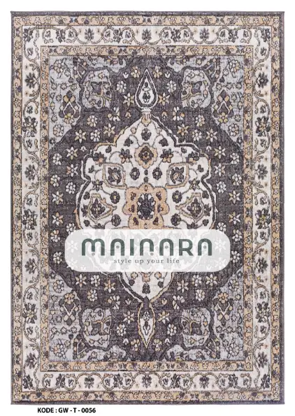 Karpet Tradisional (GW-T-0056) - Grey,Brown