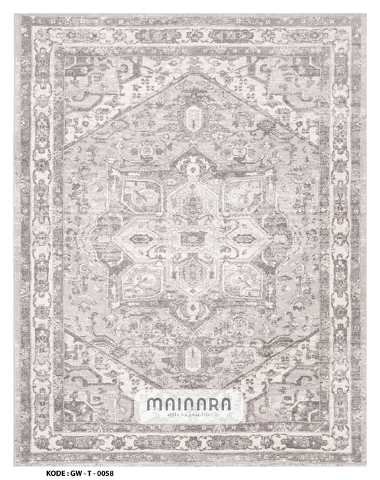 Karpet Tradisional (GW-T-0058) - Grey