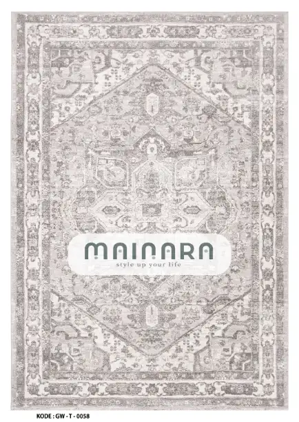 Karpet Tradisional (GW-T-0058) - Grey