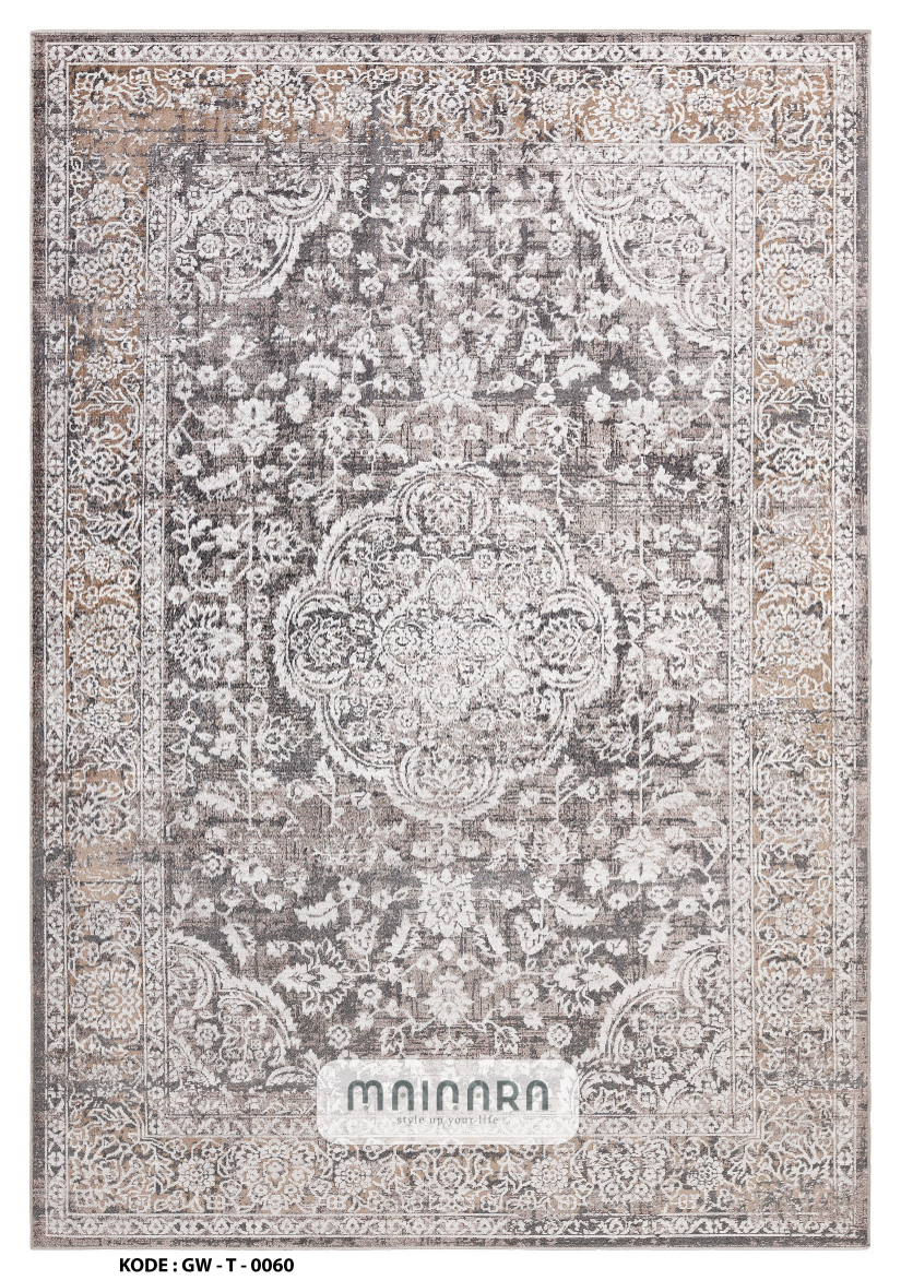 Karpet Tradisional (GW-T-0060) - Grey,Brown