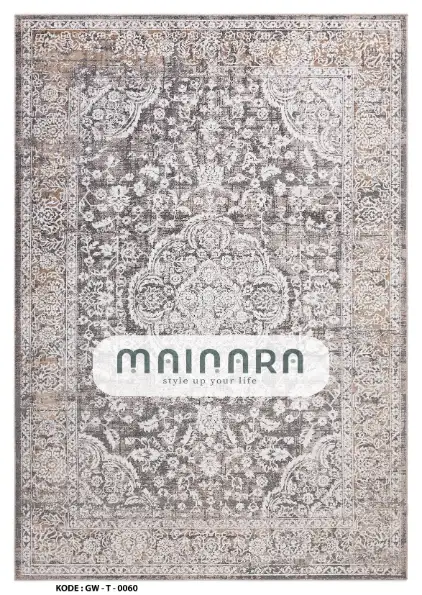 Karpet Tradisional (GW-T-0060) - Grey,Brown