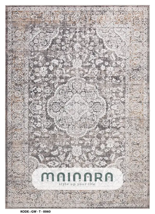 Karpet Tradisional (GW-T-0060) - Grey,Brown