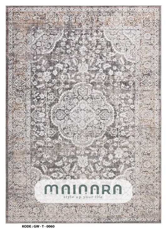 Karpet Tradisional (GW-T-0060) - Grey,Brown
