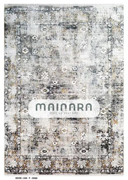 Karpet Tradisional (GW-T-0066) - Grey,Brown,Black