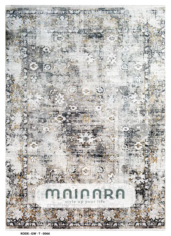 Karpet Tradisional (GW-T-0066) - Grey,Brown,Black