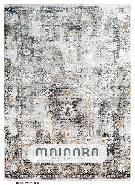 Karpet Tradisional (GW-T-0066) - Grey,Brown,Black