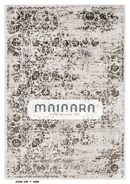 Karpet Tradisional (GW-T-0068) - Grey,Black,Brown