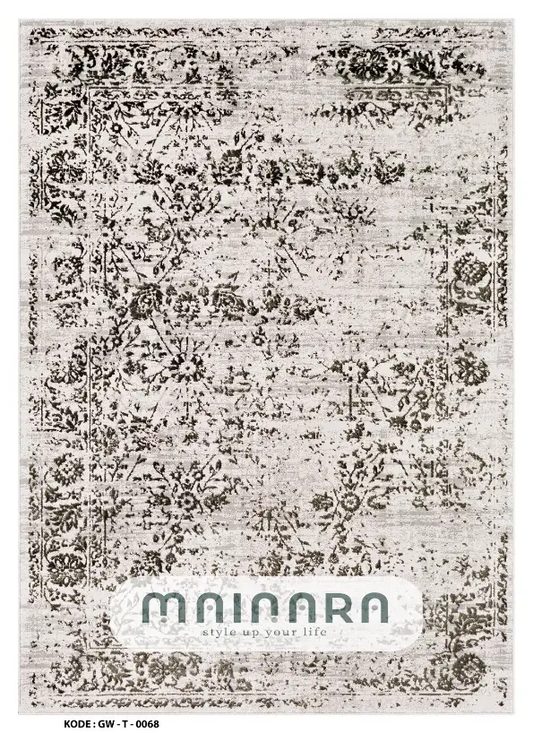 Karpet Tradisional (GW-T-0068) - Grey,Black,Brown