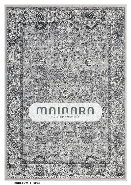 Karpet Tradisional (GW-T-0073) - Grey,Black
