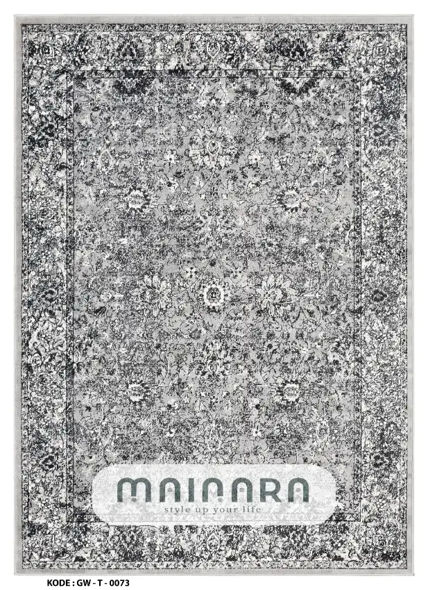 Karpet Tradisional (GW-T-0073) - Grey,Black