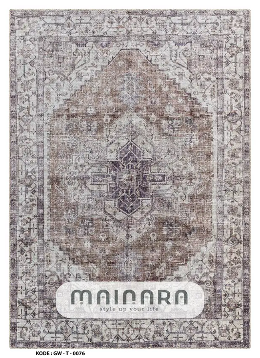 Karpet Tradisional (GW-T-0076) - Grey,Brown