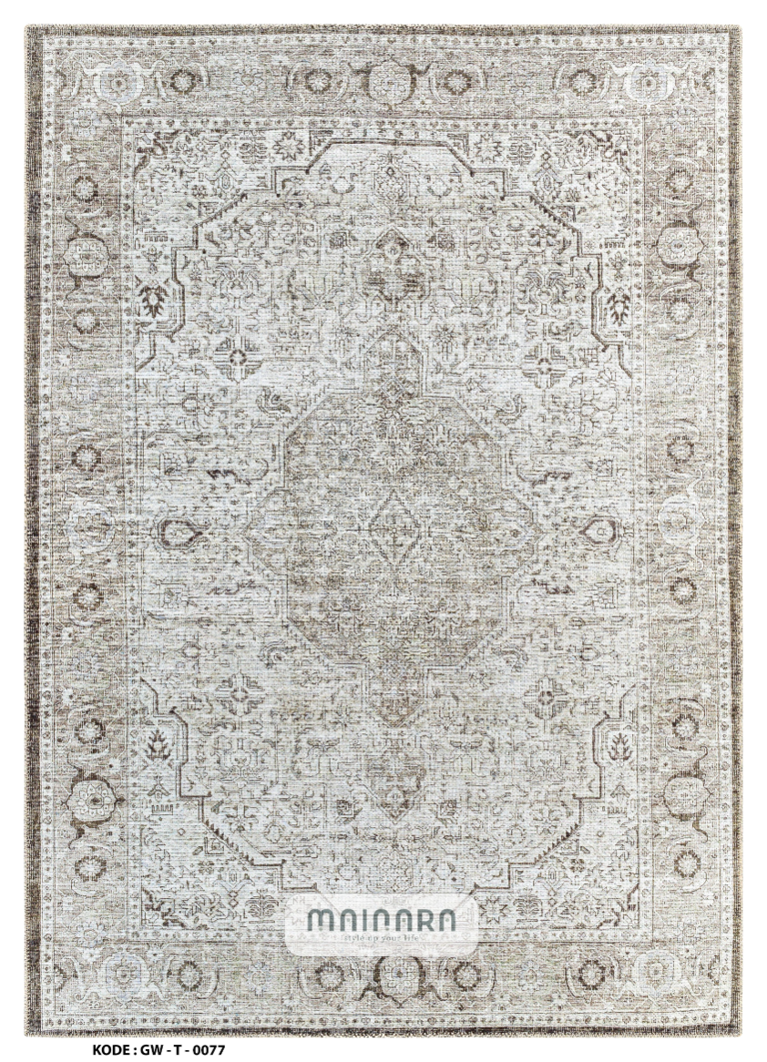 Karpet Tradisional (GW-T-0077) - Grey