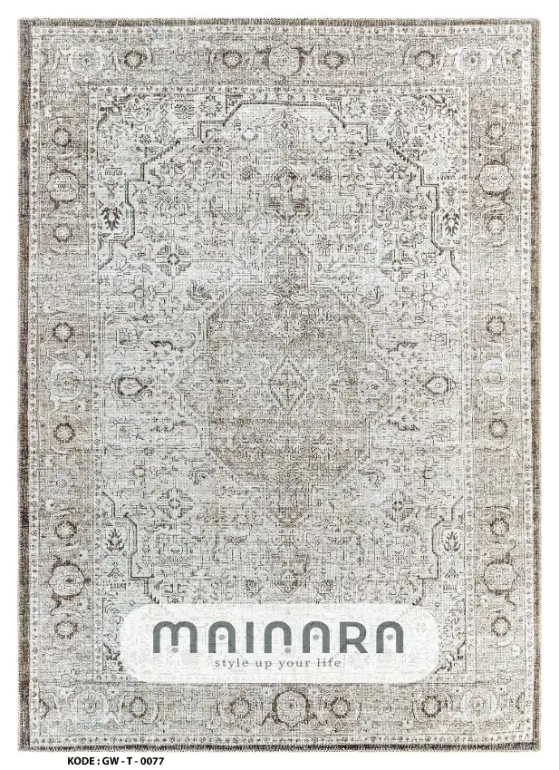 Karpet Tradisional (GW-T-0077) - Grey,Brown