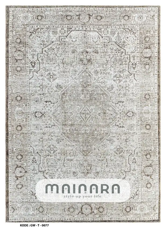 Karpet Tradisional (GW-T-0077) - Grey,Brown