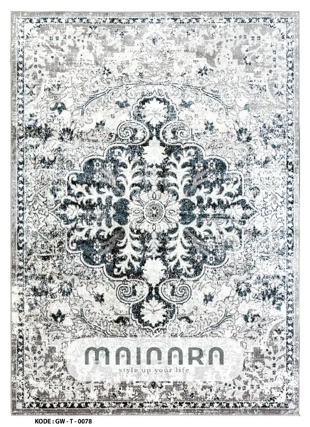 Karpet Tradisional (GW-T-0078) - Grey,Blue