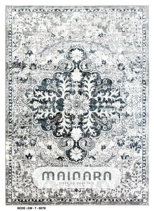 Karpet Tradisional (GW-T-0078) - Grey,Blue