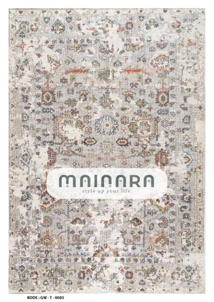 Karpet Tradisional (GW-T-0085) - Grey,Brown,Orange