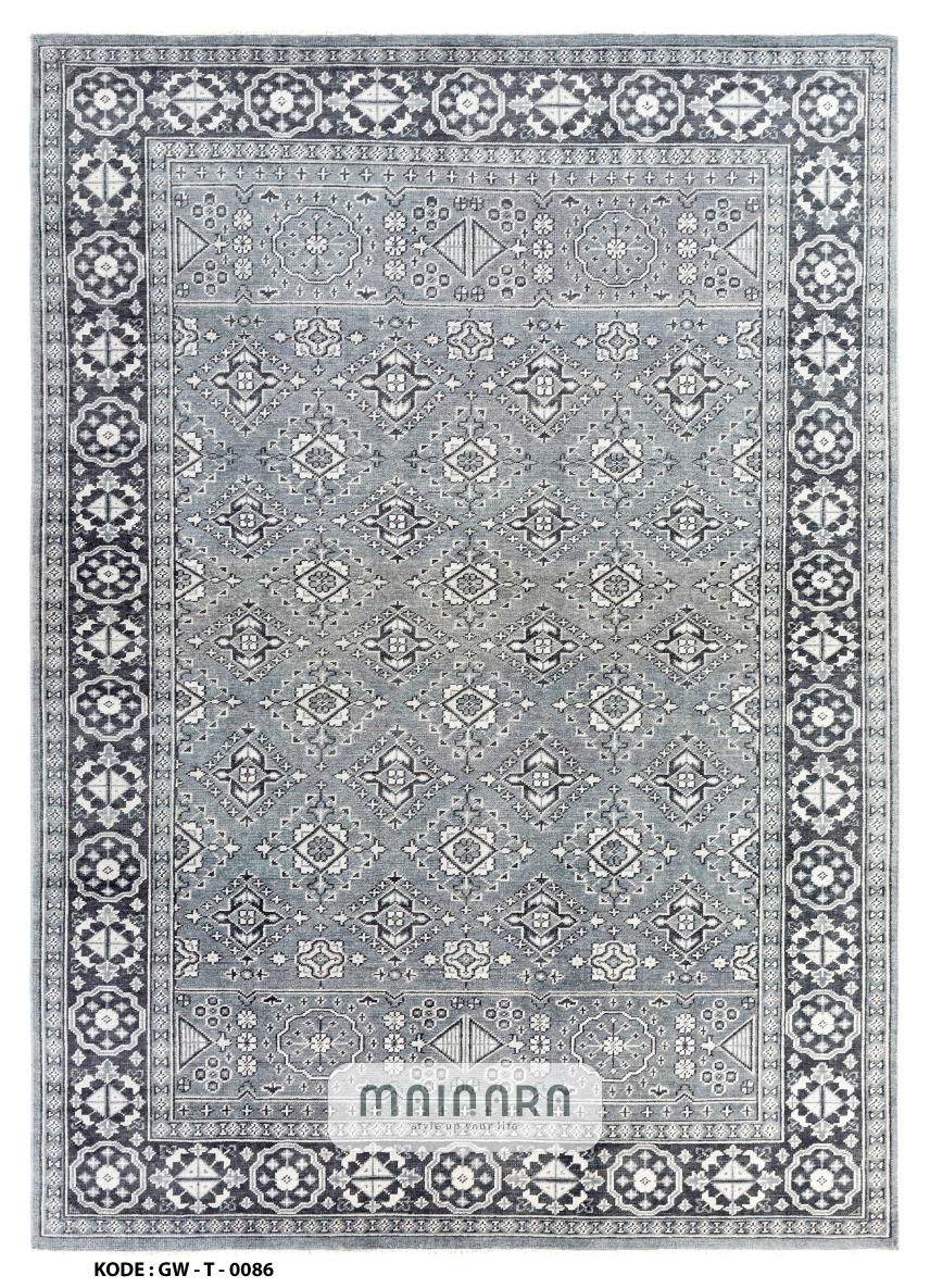 Karpet Tradisional (GW-T-0086) - Grey