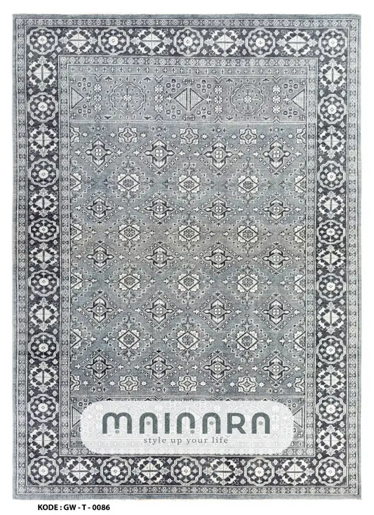 Karpet Tradisional (GW-T-0086) - Grey