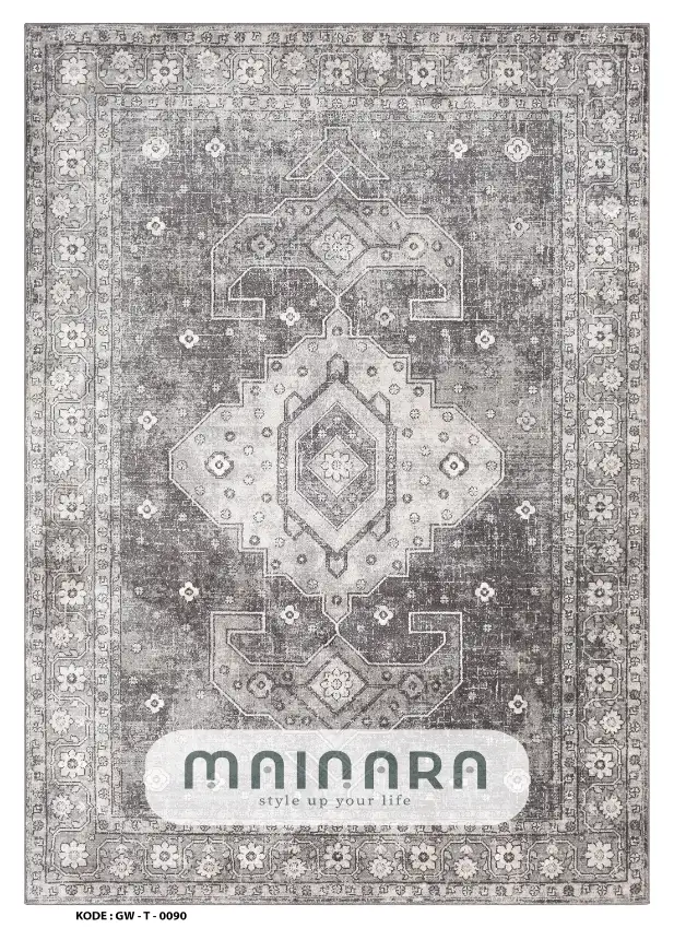 Karpet Tradisional (GW-T-0090) - Grey