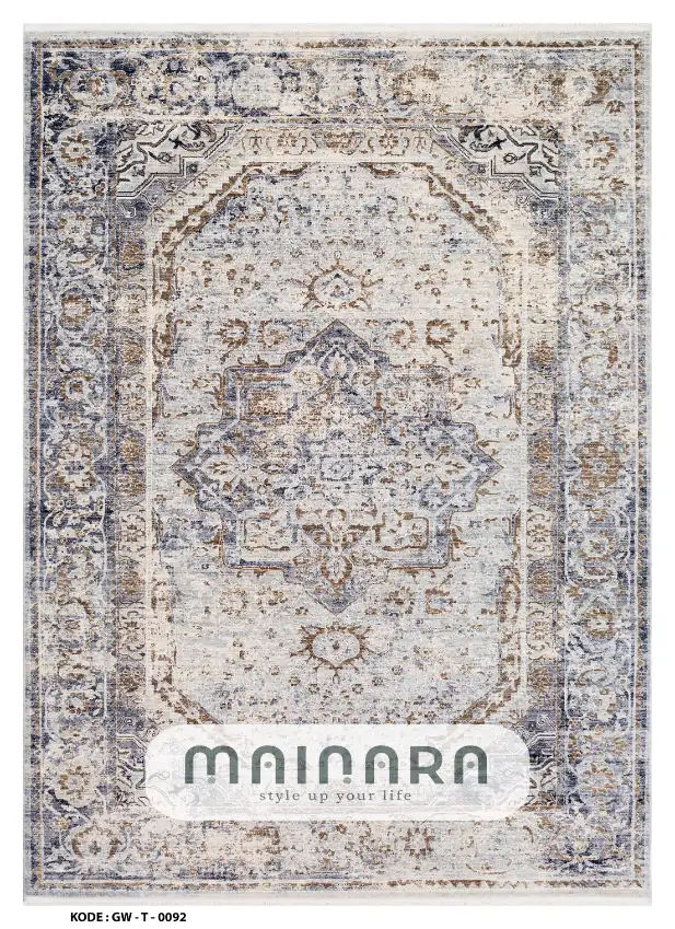 Karpet Tradisional (GW-T-0092) - Grey