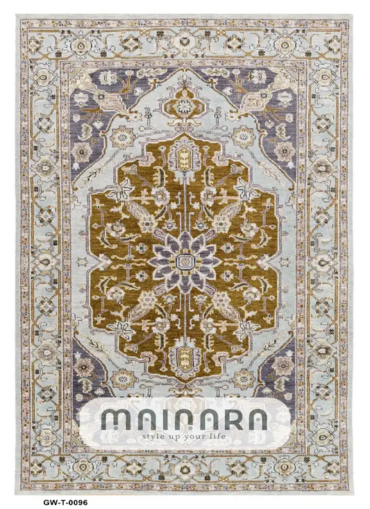 karpet Tradisional (GW-T-0096) - Grey,Cream,Gold