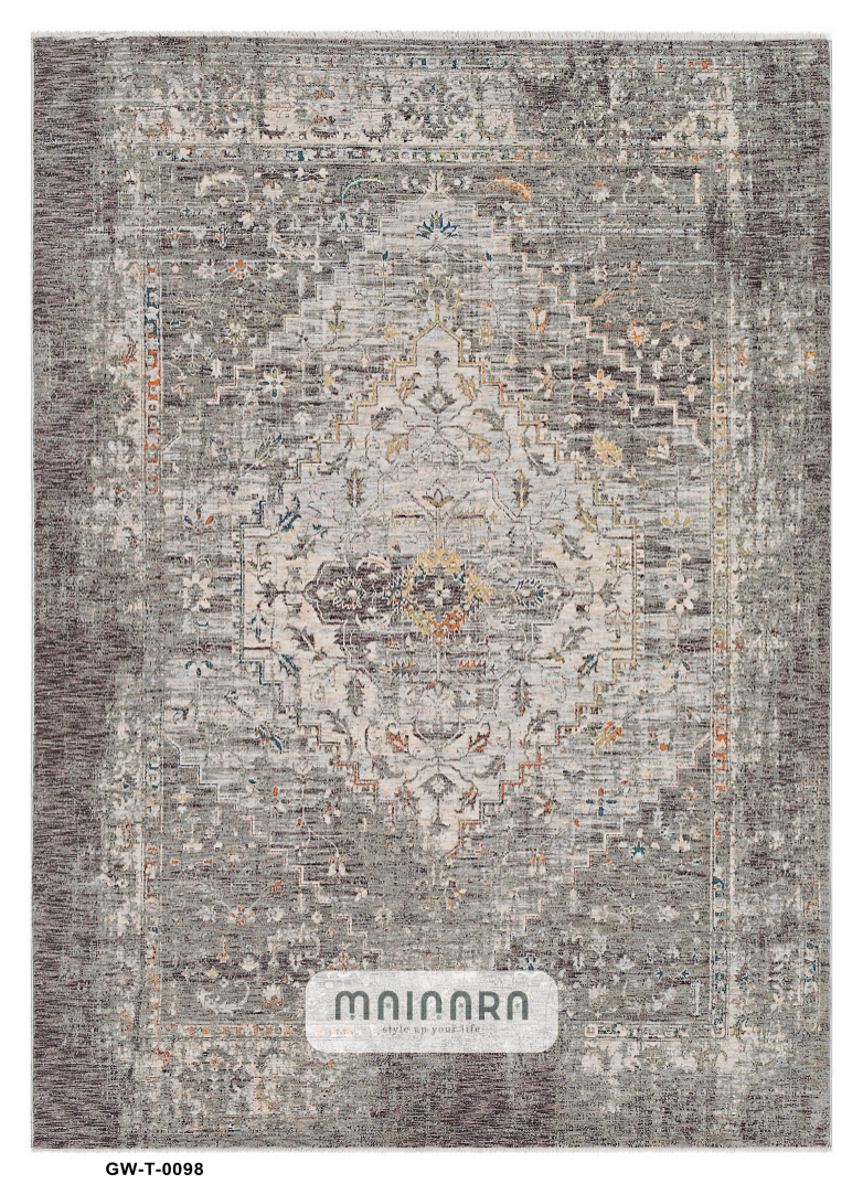 Karpet Tradisional (GW-T-0098) - Grey,Brown