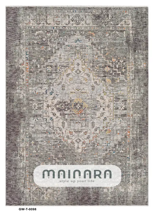Karpet Tradisional (GW-T-0098) - Grey,Brown