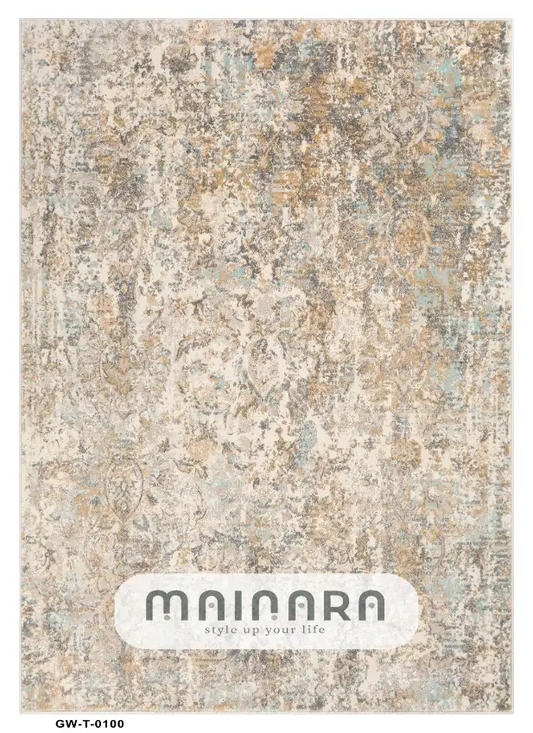 Karpet Tradisional (GW-T-0100) -  Grey,Brown,Cream,Blue