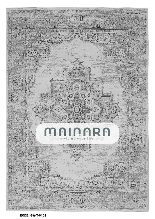 Karpet Tradisional (GW-T-0102) - Grey