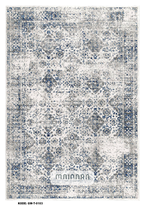 Karpet Tradisional (GW-T-0103) - Grey,Blue