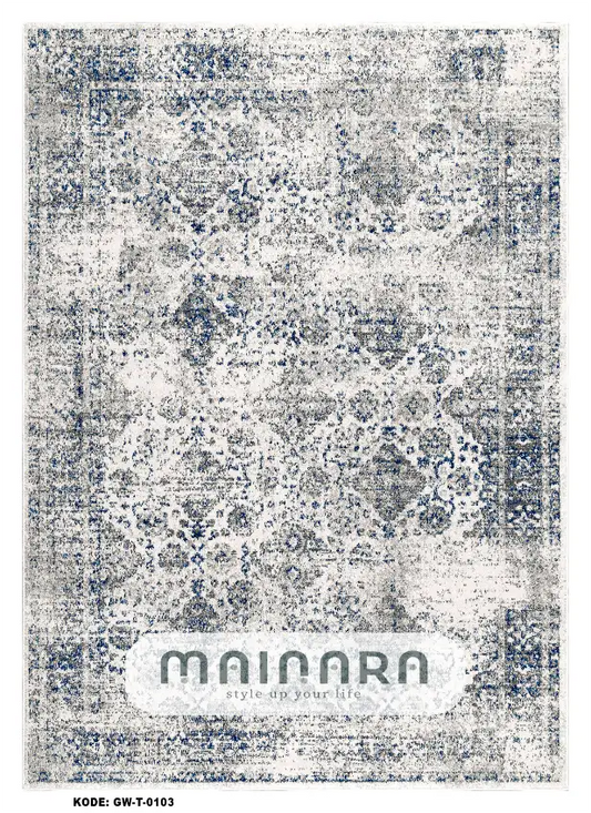 Karpet Tradisional (GW-T-0103) - Grey,Blue