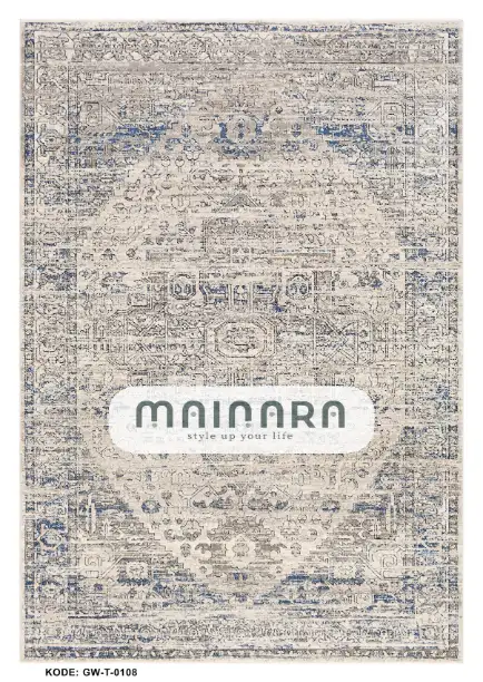 Karpet Tradisional (GW-T-0109) - Grey,Blue