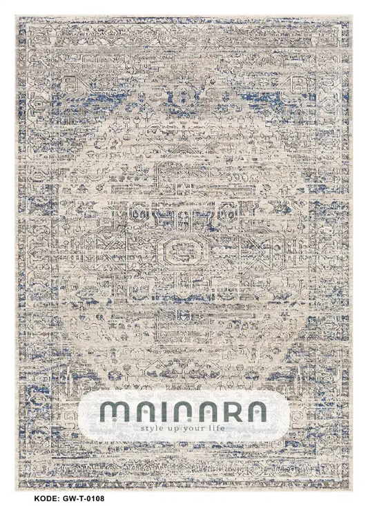 Karpet Tradisional (GW-T-0109) - Grey,Blue