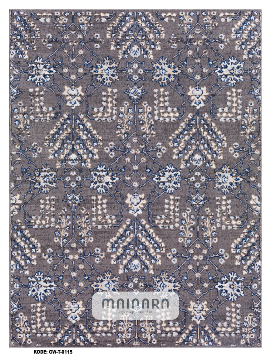 Karpet Tradisional (GW-T-0115) - Grey,Blue