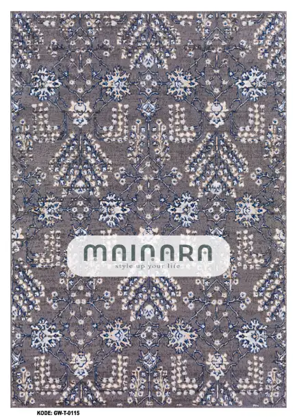 Karpet Tradisional (GW-T-0115) - Grey,Blue