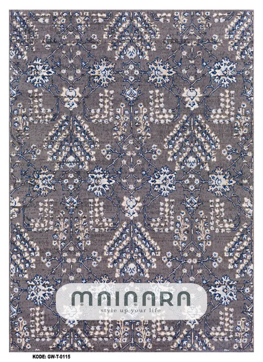 Karpet Tradisional (GW-T-0115) - Grey,Blue