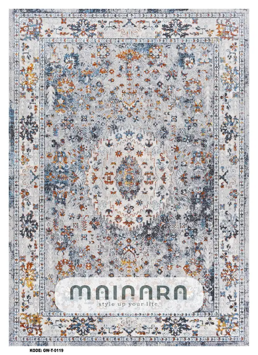 Karpet Tradisional (GW-T-0119) - Grey