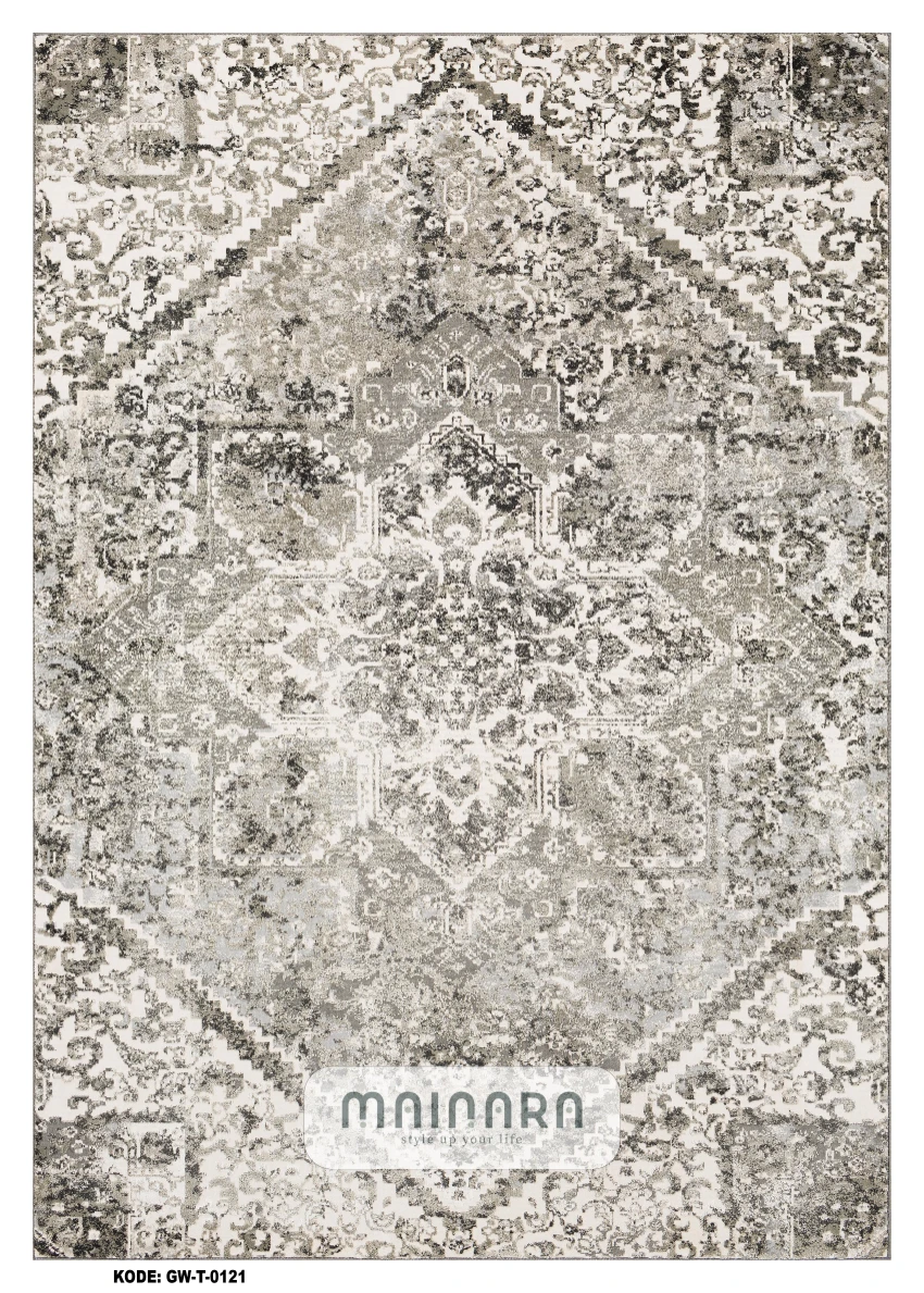 Karpet Tradisional (GW-T-0121) - Grey