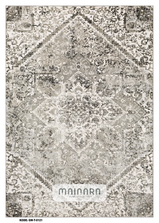 Karpet Tradisional (GW-T-0121) - Grey