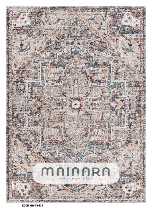 Karpet Tradisional (GW-T-0145) - Grey,Brown