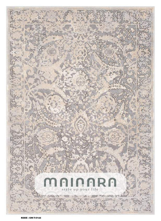 Karpet Tradisional (GW-T-0144) - Grey,Cream