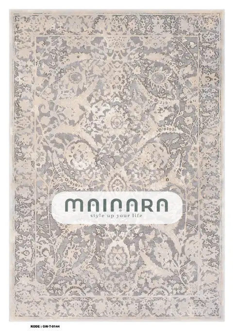 Karpet Tradisional (GW-T-0144) - Grey,Cream