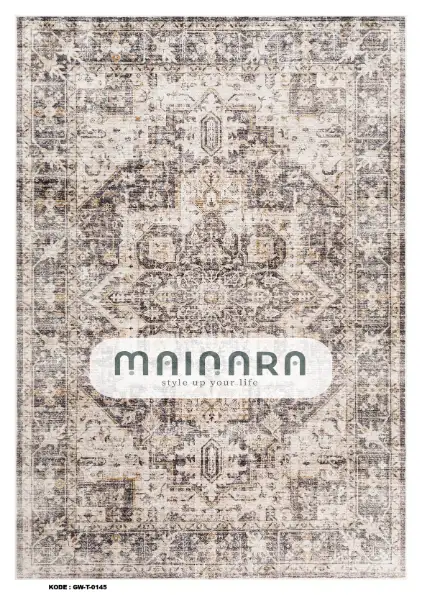 Karpet Tradisional (GW-T-0145) - Grey,Brown